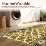 Ultra Soft Area Rug, Non Slip, Stain Resistant, Washable Area Rugs for Living Room, Bedroom, Velvet Prayer Rug Beads(Beige)