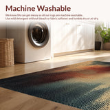 Ultra Soft Area Rug, Non Slip, Stain Resistant, Washable Area Rugs for Living Room, Bedroom, Modern Abstract Non-Slip Playroom Rug(Beige)