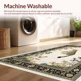 Ultra Soft Area Rug, Non Slip, Stain Resistant, Washable Area Rugs for Living Room, Bedroom, Wildlife Cheetah Animal Area Rug(Beige)