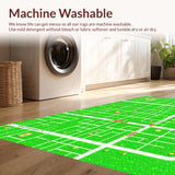 Ultra Soft Area Rug, Non Slip, Stain Resistant, Washable Area Rugs for Living Room, Bedroom, city road map playmat(Green)