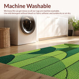 Ultra Soft Area Rug, Non Slip, Stain Resistant, Washable Area Rugs for Living Room, Bedroom, Vintage Boho Sage(Green)