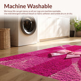 Ultra Soft Area Rug, Non Slip, Stain Resistant, Washable Area Rugs for Living Room, Bedroom, coquette bow bath mat(Pink)