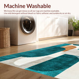 Ultra Soft Area Rug, Non Slip, Stain Resistant, Washable Area Rugs for Living Room, Bedroom, Modern Abstract Soft Indoor Play Rug(Green)