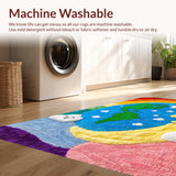 Ultra Soft Area Rug, Non Slip, Stain Resistant, Washable Area Rugs for Living Room, Bedroom, Shaggy High Pile(Yellow)
