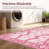 Ultra Soft Area Rug, Non Slip, Stain Resistant, Washable Area Rugs for Living Room, Bedroom, Non-Slip Cowboy Boots Living Room Carpet(Pink)
