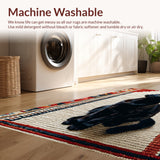 Ultra Soft Area Rug, Non Slip, Stain Resistant, Washable Area Rugs for Living Room, Bedroom, cute cat bathroom mat(Black)