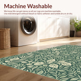 Ultra Soft Area Rug, Non Slip, Stain Resistant, Washable Area Rugs for Living Room, Bedroom, Stain-Resistant Sage Green Meditation Rug(Green)
