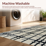 Ultra Soft Area Rug, Non Slip, Stain Resistant, Washable Area Rugs for Living Room, Bedroom, Zebra Wildlife Collection Runner(Beige)