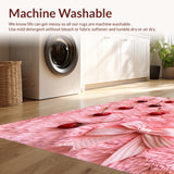 Ultra Soft Area Rug, Non Slip, Stain Resistant, Washable Area Rugs for Living Room, Bedroom, Fluffy Pink Coquette Bathroom Decor(Pink)