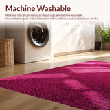Ultra Soft Area Rug, Non Slip, Stain Resistant, Washable Area Rugs for Living Room, Bedroom, Vintage Hot Pink Non-Slip Living Room(Pink)
