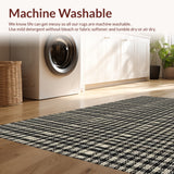 Ultra Soft Area Rug, Non Slip, Stain Resistant, Washable Area Rugs for Living Room, Bedroom, Greek Key Geometric(Beige)