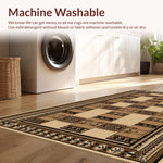 Ultra Soft Area Rug, Non Slip, Stain Resistant, Washable Area Rugs for Living Room, Bedroom, Rustic Cowhide Living Room Accent(Beige) - ODIKA
