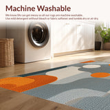 Ultra Soft Area Rug, Non Slip, Stain Resistant, Washable Area Rugs for Living Room, Bedroom, Modern Abstract Geometric(Gray)