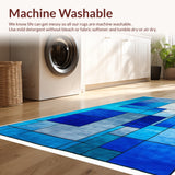Ultra Soft Area Rug, Non Slip, Stain Resistant, Washable Area Rugs for Living Room, Bedroom, Contemporary Abstract Stain Resistant Living Room(Gray)