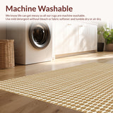 Ultra Soft Area Rug, Non Slip, Stain Resistant, Washable Area Rugs for Living Room, Bedroom, Fringed Power Loomed(Beige)